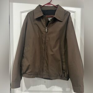 Crazy horse bomber style golf jacket men’s XL khaki green